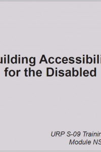 Cover Image of the 2.7 Building Accessibility for the Disabled