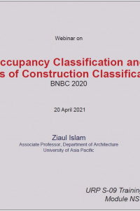 Cover Image of the 2.1 Occupancy Classification and Types of Construction Classification, BNBC 2020