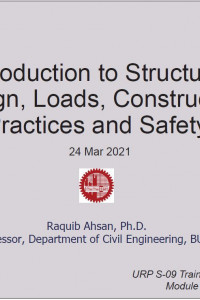 Cover Image of the 1.2	Introduction to Structural Design, Loads, Construction Practices and Safety