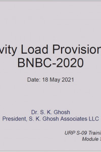 Cover Image of the 1.9 Gravity Load Provisions of BNBC-2020